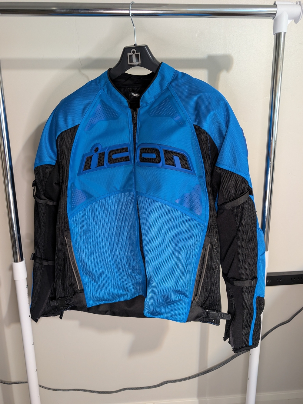 ICON Contra2 XL Men’s Blue and Black Performance Motorcycle Jacket